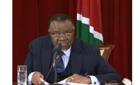 Namibia: Statement by His Excellency The President Dr. Hage G. Geingob ...