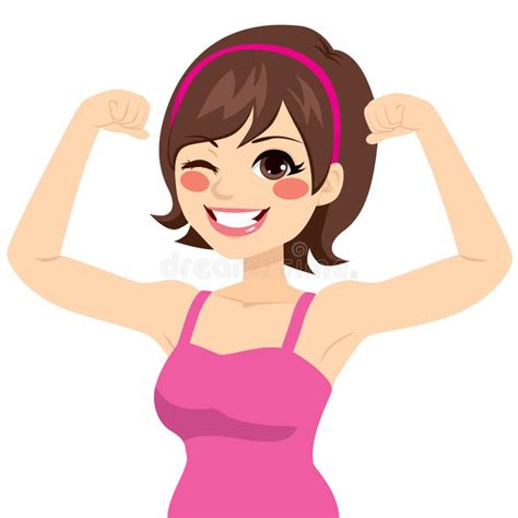 Strong Woman Cartoon