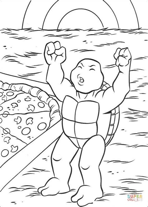 Baby TMNT coloring page | Free Printable Coloring Pages