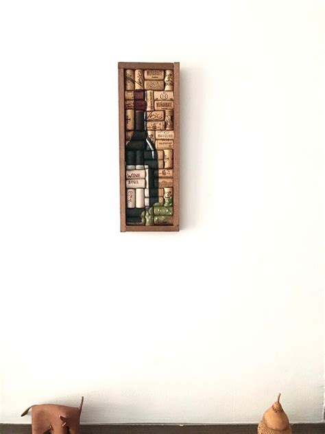 Wine Cork Wall Decor, Wood Wall Art,wine Lover Gift, Wine Cork Art, Bar ...