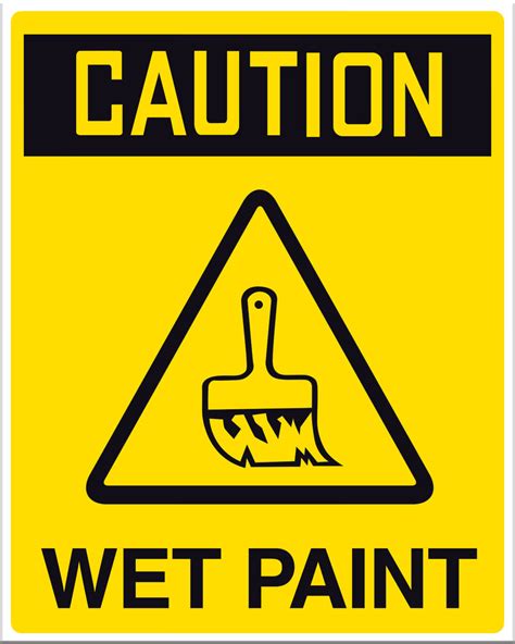 Caution Wet Paint Sign – Markit Graphics