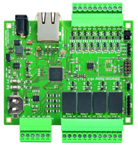 Ethernet Relay board - Electronics-Lab.com