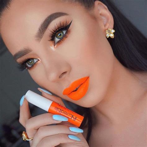 Check this out. #naturallipsticks | Orange lipstick makeup, Orange ...