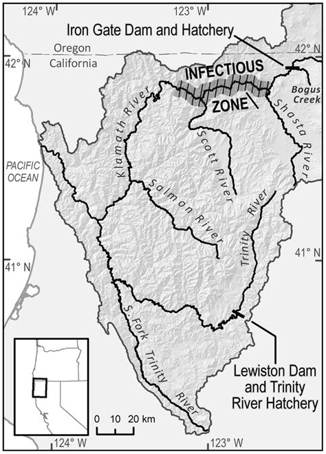 Map of the Klamath River basin. | Download Scientific Diagram