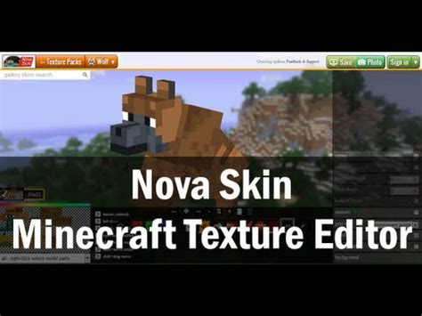 Tutorial - Nova Skin Texture Pack Editor (wolf skin) - YouTube