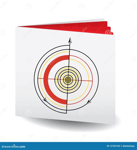 Target Book stock vector. Illustration of target, catalog - 12187335