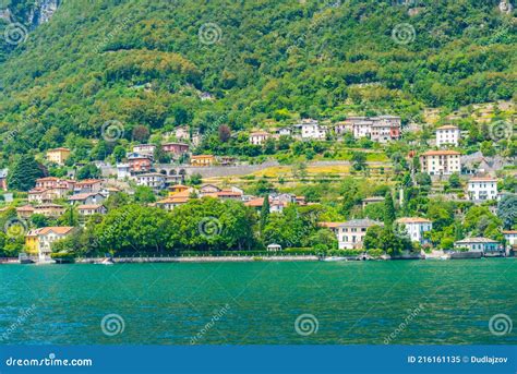 View of Villa Oleandra at Lake Como in Italy Stock Image - Image of blue, garden: 216161135