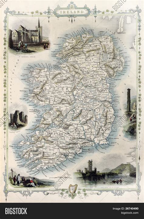 Ireland Old Map. Image & Photo (Free Trial) | Bigstock