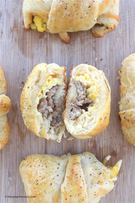 Sausage, Egg and Cheese Breakfast Rolls - Everyday Shortcuts