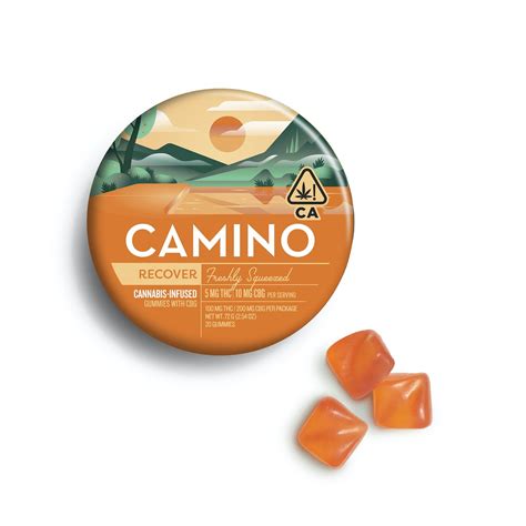 Camino Freshly Squeezed "Recover" CBG Gummies - Kiva Confections