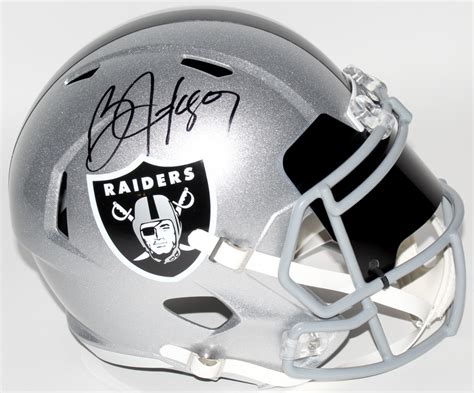 Bo Jackson Signed Los Angeles Raiders Full-Size Speed Helmet with High ...