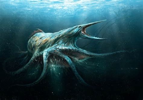 Leviathan | Sea monsters, Sea creatures art, Sea monster art