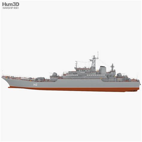 Ropucha-class landing ship 3D model - Download Warship on 3DModels.org