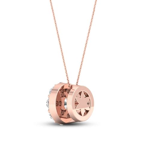 Diamond Pendant Necklace 1/6 ct tw Round 10K Rose Gold | Jared