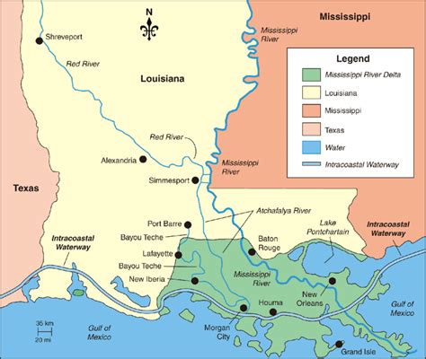 Location of the Mississippi River Delta Map by Mic Greenberg. | Download Scientific Diagram