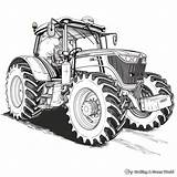 Realistic Tractor Coloring Pages  Free & Printable sketch template