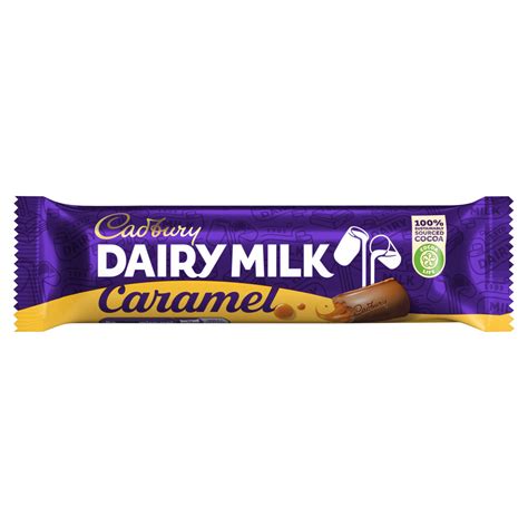 Cadbury Dairy Milk Caramel Chocolate Bar 45g | Single Chocolate Bars & Bags | Iceland Foods