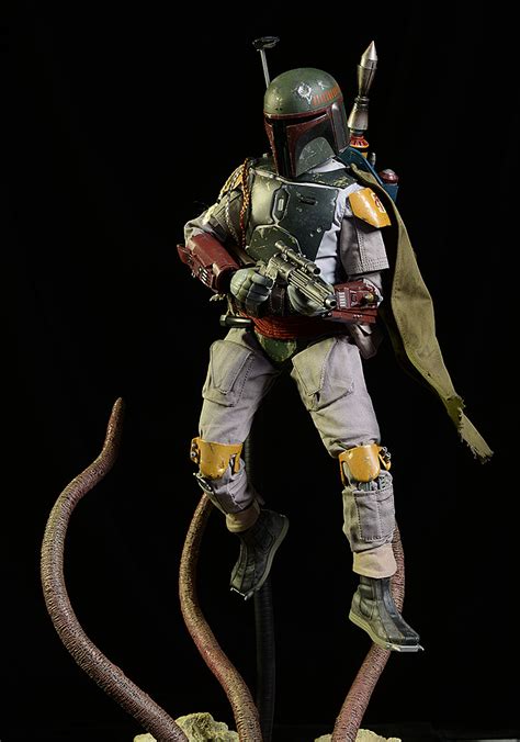 Review and photos of Deluxe Boba Fett sixth scale action figure by Hot Toys