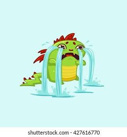 Illustration Sticker Emotion Vector Illustration Crying Stock Vector (Royalty Free) 427616770 ...