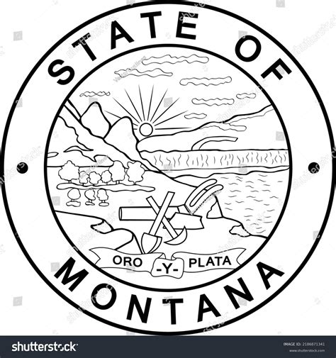 Montana State Seal Logo Eps Vector Stock Vector (Royalty Free ...