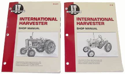 Tractor parts - Farmall I & T shop service manual from Restoration ...