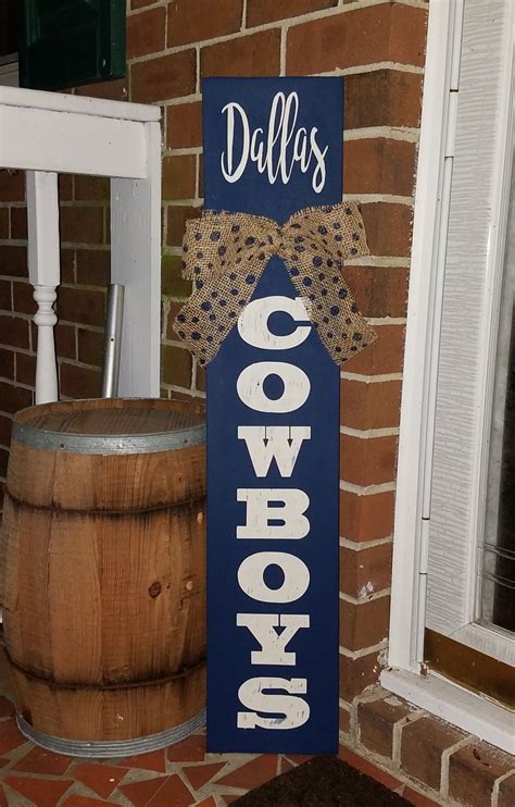 Dallas Cowboys Wood Porch sign | Door signs diy, Dallas cowboys decor ...