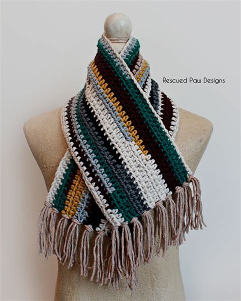 Crochet Scrap Scarf Pattern - Rescued Paw Designs Crochet