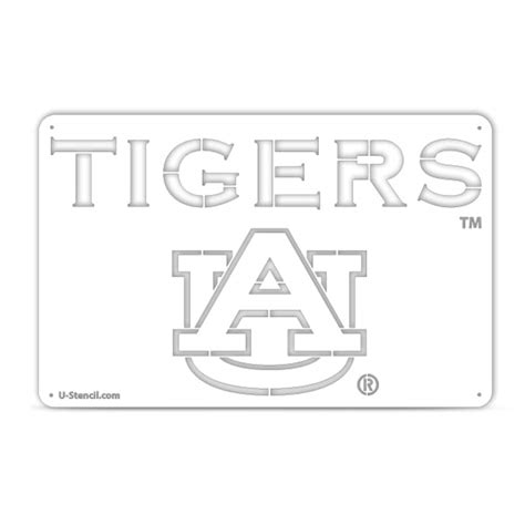 Auburn Logo Stencil