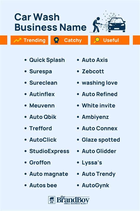 1003+ Car Wash Business Names Ideas (Video+ Infographic)