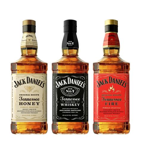 Trilogia Jack: Jack Daniels Fire Jack Daniels Honey Jack Daniels N7 en 2020 | Jack daniels honey ...