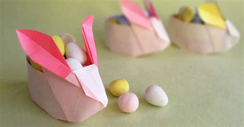 How to Make an Origami Easter Rabbit Basket