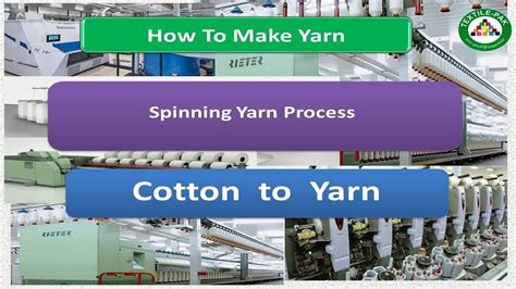 How to make Yarn| Cotton To Yarn| Cotton To Thread Process| Spinning ...