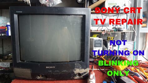 BLINKING SONY CRT TV REPAIR | NOT TURNING ON - YouTube