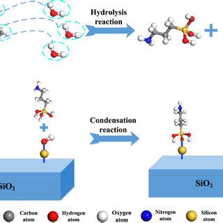 Mechanism of reaction between silane coupling agent (KH550) and nano-SiO2. | Download Scientific ...