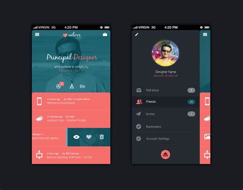 50+ latest free mobile UI Elements Design Kits