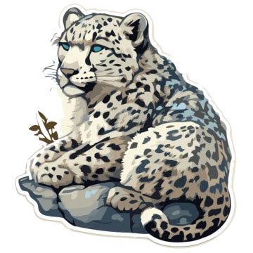 Snow Leopard Vector