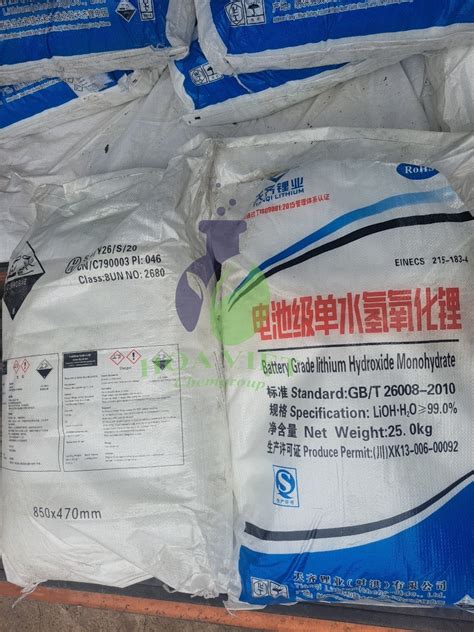 LiOH – Lithium hydroxide – CÔNG TY TNHH HOA VIỆT CHEMGROUP