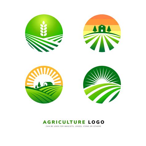 agriculture logo design for mascot and icon 7491173 Vector Art at Vecteezy