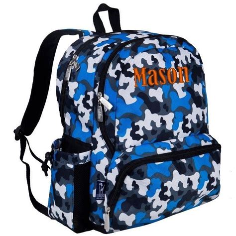 Personalized Megapak Backpack by Wildkin | Blue backpack, Kids backpacks, Blue camo