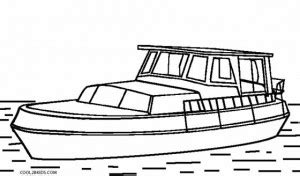 Printable Boat Coloring Pages For Kids