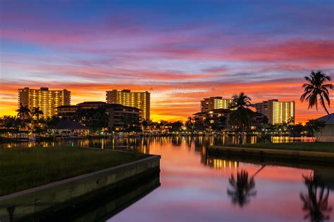 Marco Island Sunset Aerial Stock Photography – Naples Area Stock ...