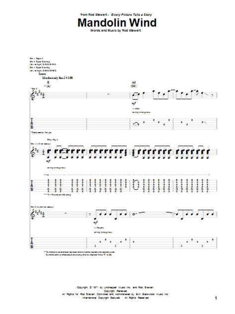 Mandolin Wind by Rod Stewart - Guitar Tab - Guitar Instructor