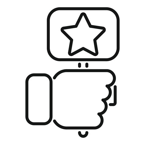 Take brand board icon outline vector. Social media 20247355 Vector Art ...