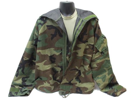 WOODLAND M81 CAMO MILITARY JACKET JSLIST TOP MOPP SUIT COAT CHEMICAL ...