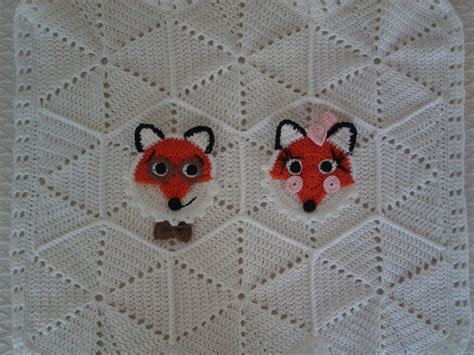 Fox Baby Blanket Crochet Pattern. Fox Family Stroller Blanket Pattern - Etsy