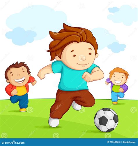 Kids Playing Soccer Stock Photos - Image: 25768863