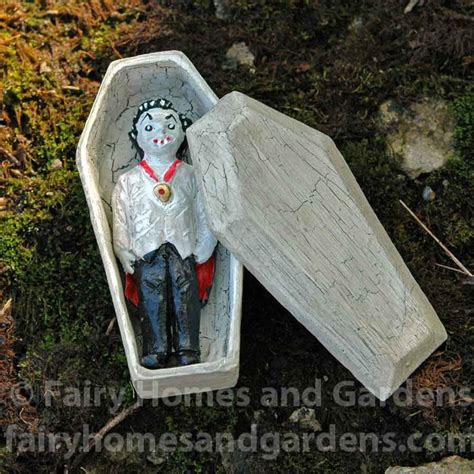 Miniature Vampire in a Coffin Halloween Themed Miniatures - Etsy