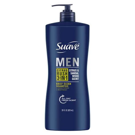 Suave Men 3-in-1 Shampoo Conditioner Body Wash - Citrus Rush - Shop Body wash at H-E-B