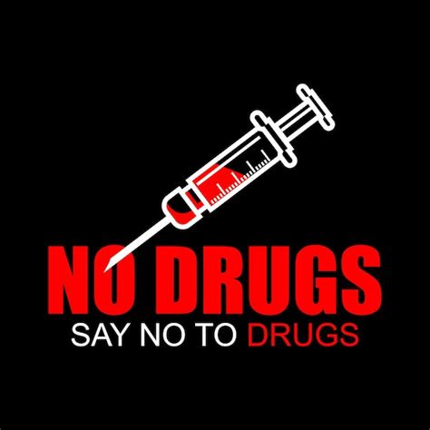 Premium Vector | No Drugs, say no to drugs, poster and banner vector