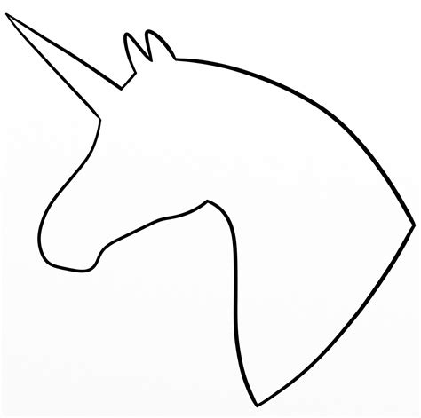 Unicorn Head Silhouette Simple